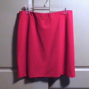 J Jill Red Pencil Skirt